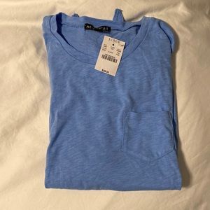 Jcrew blue long sleeve top